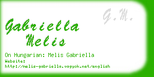 gabriella melis business card